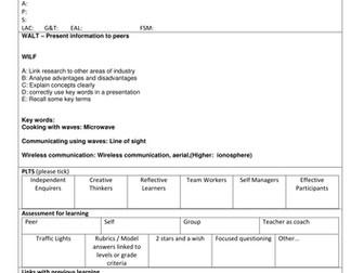 P1 OCR Electromagnetic Spectrum