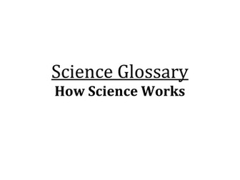 Science Key Word Glossaries