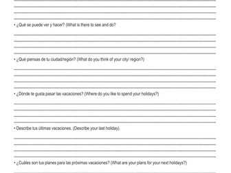iGCSE Edexcel Speaking practice topic A