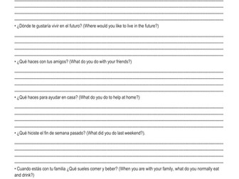 iGCSE Edexcel speaking practice Topic C