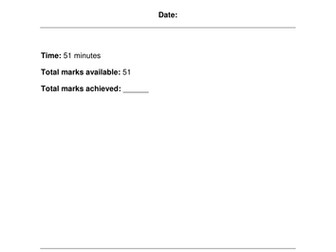 Foundation level algebra test
