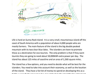 Energy island activities