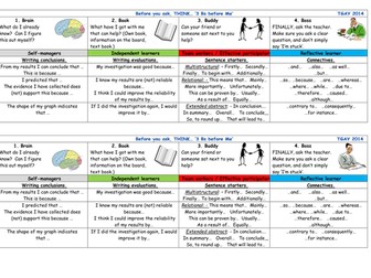 3 B's B4 me learning mats with SOLO references