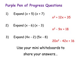 Expanding Double Brackets (Grade C/Level 7)
