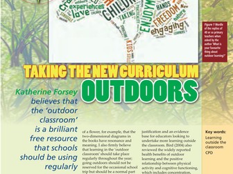 New curriculum focus: Taking the new curriculum outdoors