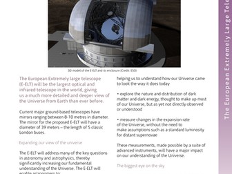 European Extremely Large Telescope (E-ELT)