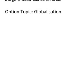 Introduction to Globalisation Workbook