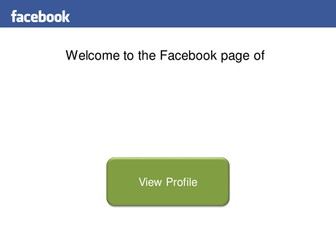 Facebook Profile PowerPoint Template