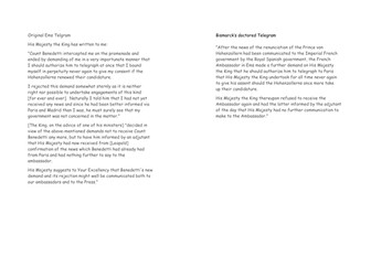 Bismarck and German unification