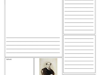 Victorian Newspaper Template (Oliver Twist)