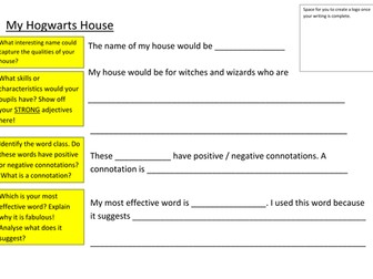 Harry Potter Word Classes and Connotations