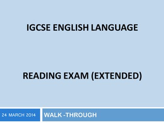 IGCSE ENGLISH CAMBRIDGE