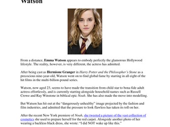 Fashion comprehension - Emma Watson