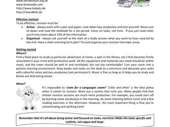 Top Tips for Success GCSE German