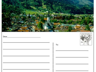 European country postcards