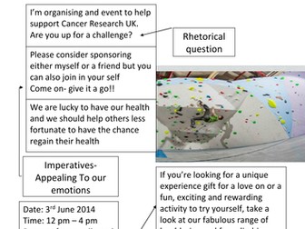 Creating A leaflet To sponsor A charity