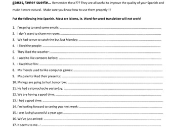 'Complex' Verbs Practice/Translation