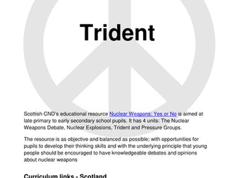 Trident - UK's nuclear weapons programme