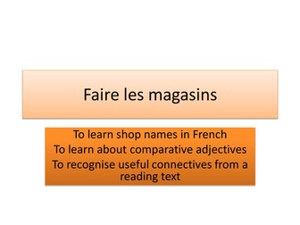 Faire Les Magasins