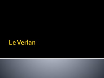 Introducing Verlan