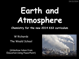 Earth and Atmosphere for the NEW KS3 course