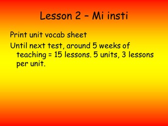 Mi instituto - Spanish school subjects