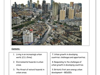 Urban Environments AQA B Revision Booklet