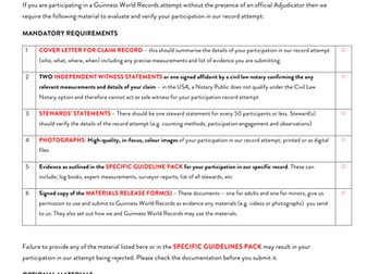 Jamie's live TES cooking lesson: World Record info