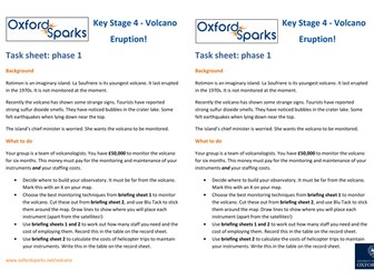 Oxford Sparks: Underwater Volcano Disaster - KS4