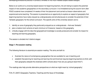 Fantastic Geographies