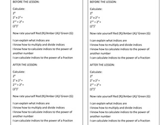 Integers exit card activity