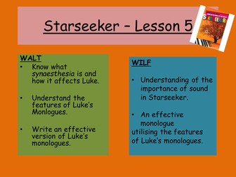 Starseeker Play ppts for Drama in English