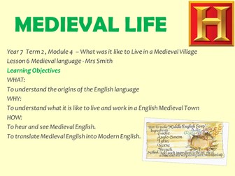 Life in Medieval England - Lesson 6