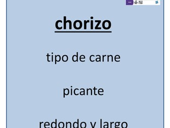 Taboo- Comida (Mira 2 Unit 4)