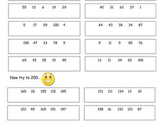 Ordering numbers - differentiated 4 ways
