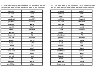 Matching contractions