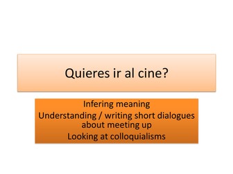 Quieres ir al cine?