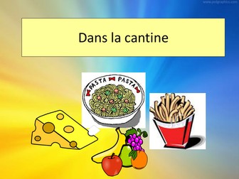 Dans la cantine - listening (School canteen)