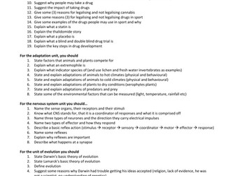 AQA year 10 revision booklet