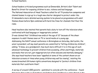 More IGCSE English Directed Writing Revision Tasks