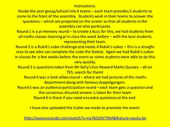 Maths Assembly Fun Quiz - Puzzles and Challenges