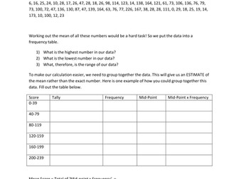 Estimating the mean for grouped data - Eurovision