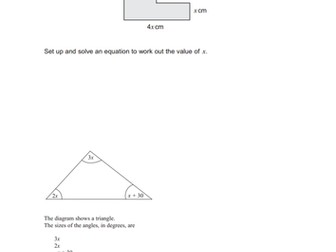 Forming Equations using perimeter and area