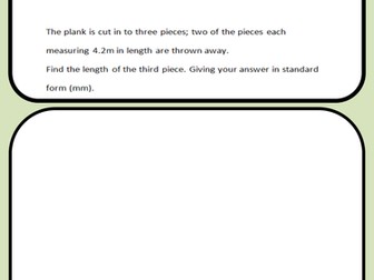 GCSE Number problem cards