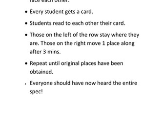 AQA C1 Speed Dating Revision / Cards