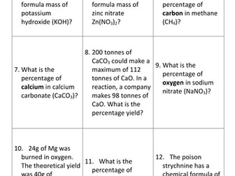 AQA C2 Calculations Revision