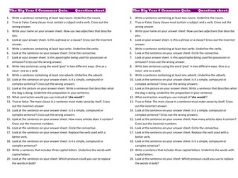 The Big Year 6 Grammar Quiz