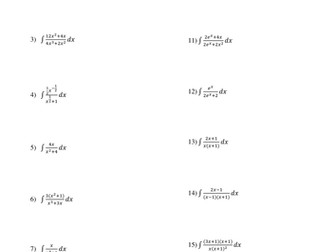Integration the top derivative of the bottom