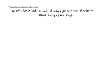 Thermal Physics - Specific latent heat