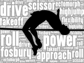 Athletics keywords literacy posters